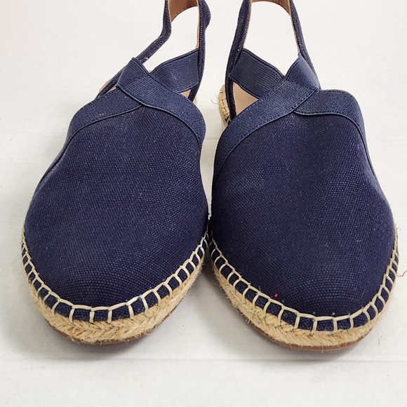 Lucky Brand RIFKA Size 10M Navy Slingback Espadrille Flat Sandals - Picture 3 of 8